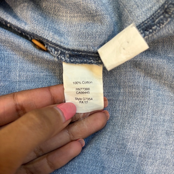 Madewell Cut Off Denim Shirt - Picture 10 of 10